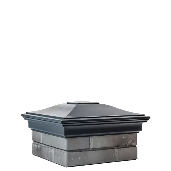 Колпак Monblan ЕВРО 1,5х1,5 кирпича NF серый купить в "Строй-Ресурсе"