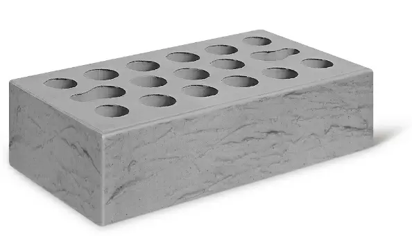 Кирпич лицевой Керма М150 1,0НФ Серебро рустик ут. ст. купить в "Строй-Ресурсе"