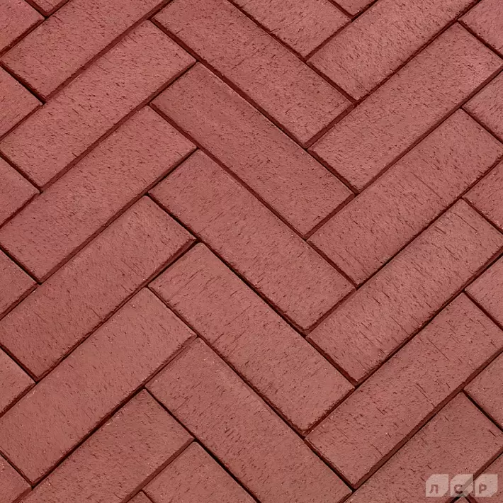 Клинкер тротуарный ЛСР 0,51НФ темно-красный "Эдинбург" лонг купить в "Строй-Ресурсе"