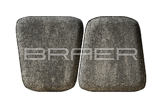 Тротуарная плитка Braer Классико круговая Color Mix "Туман" фотография