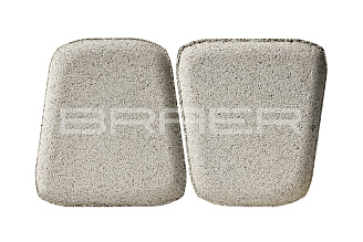 Тротуарная плитка Braer Классико круговая Белый фотография